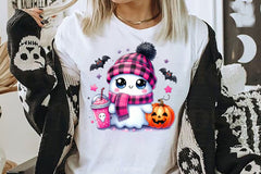 Cute Ghost Cute Halloween Clipart Bundle 21 - CraftNest - Digital Crafting and Art