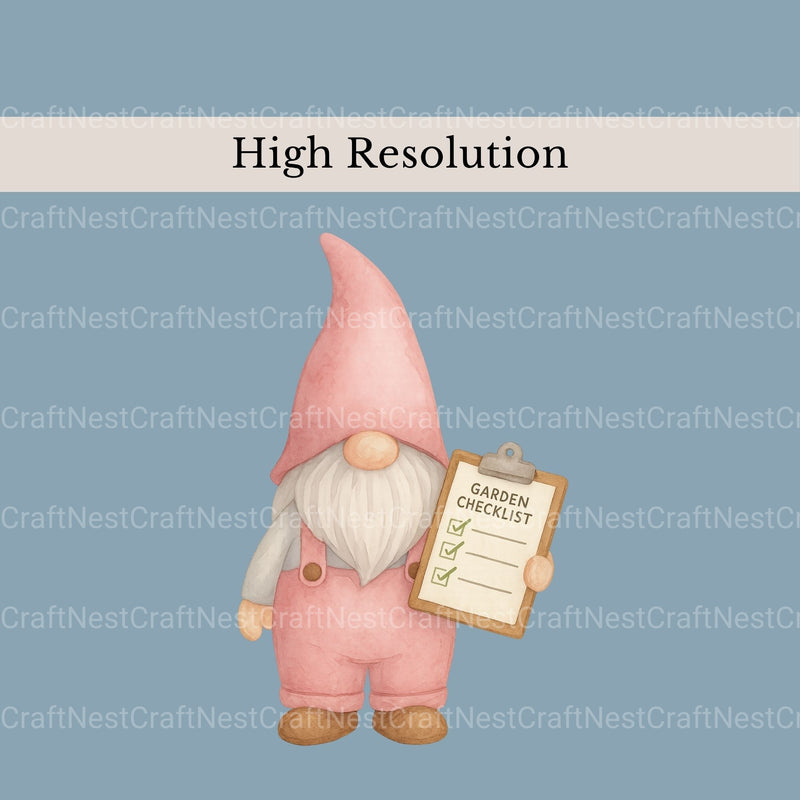 Gnomes Gardening 3 Clipart Bundle - CraftNest - Digital Crafting and Art