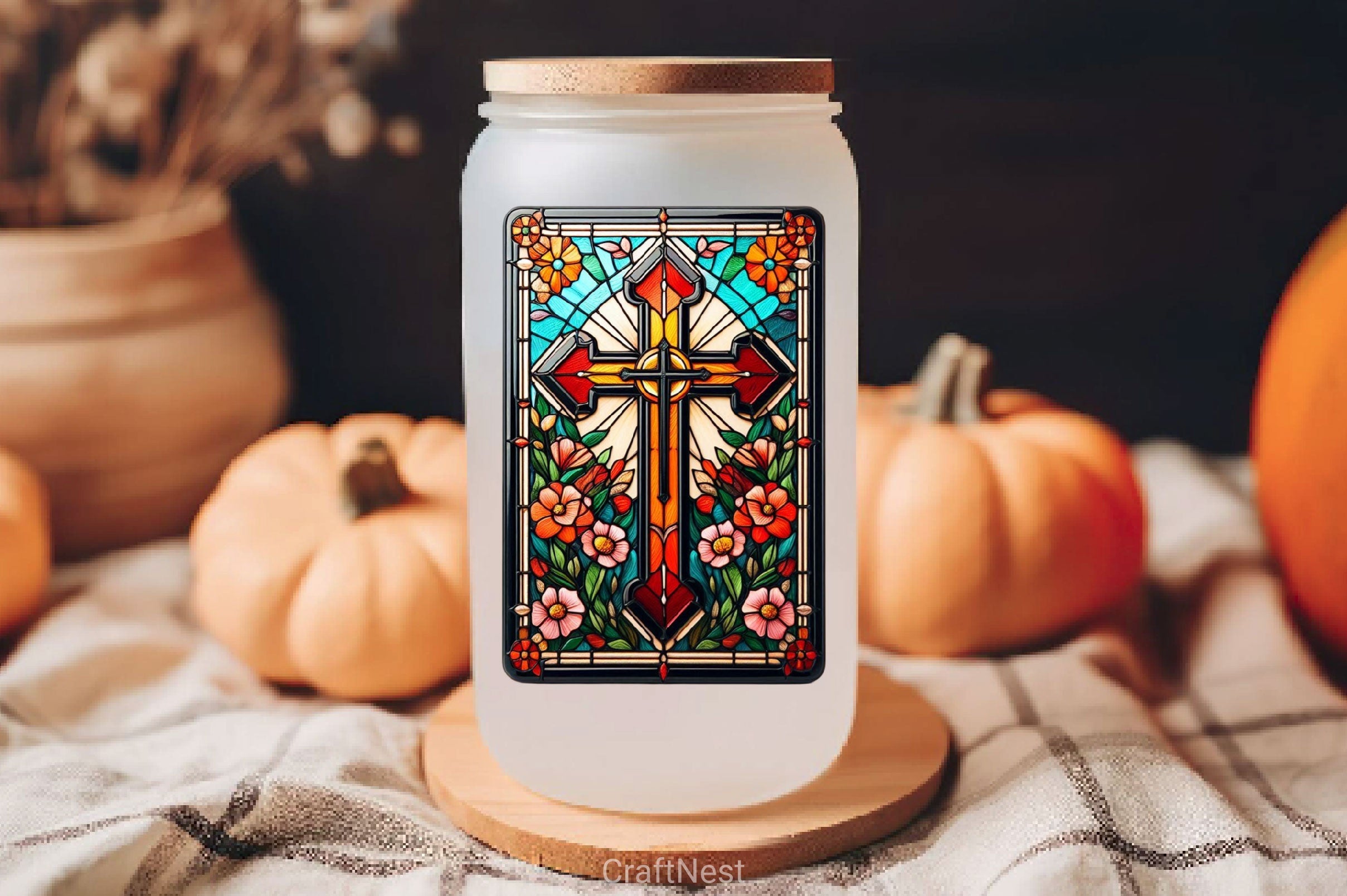 Stained Glass Cross Tarot Card Clipart Bundle 13 - CraftNest - Digital Crafting and Art
