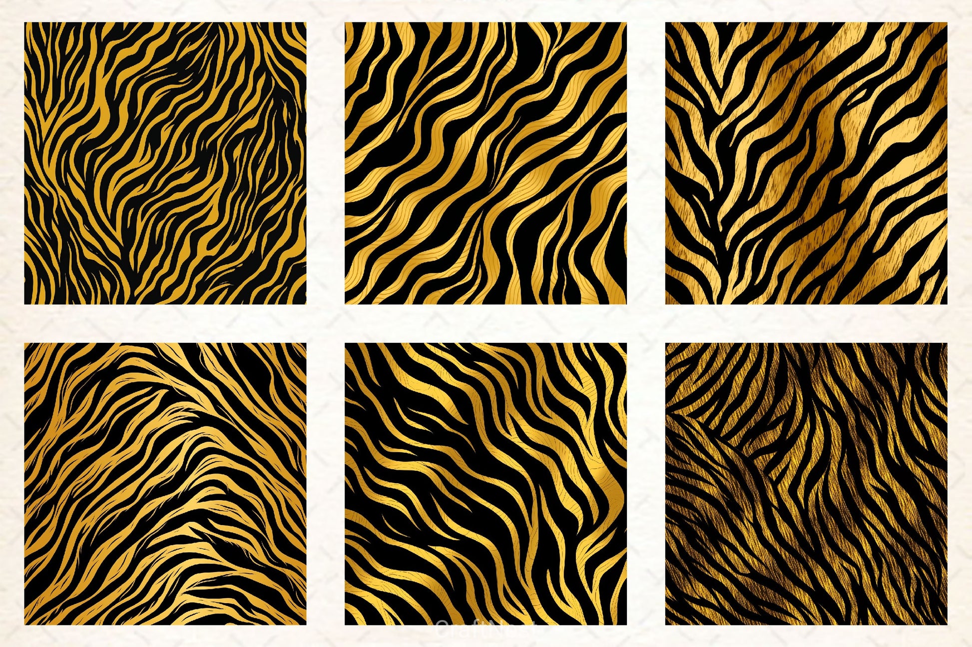 Tiger Glitter Ink Textures - CraftNest - Digital Crafting and Art