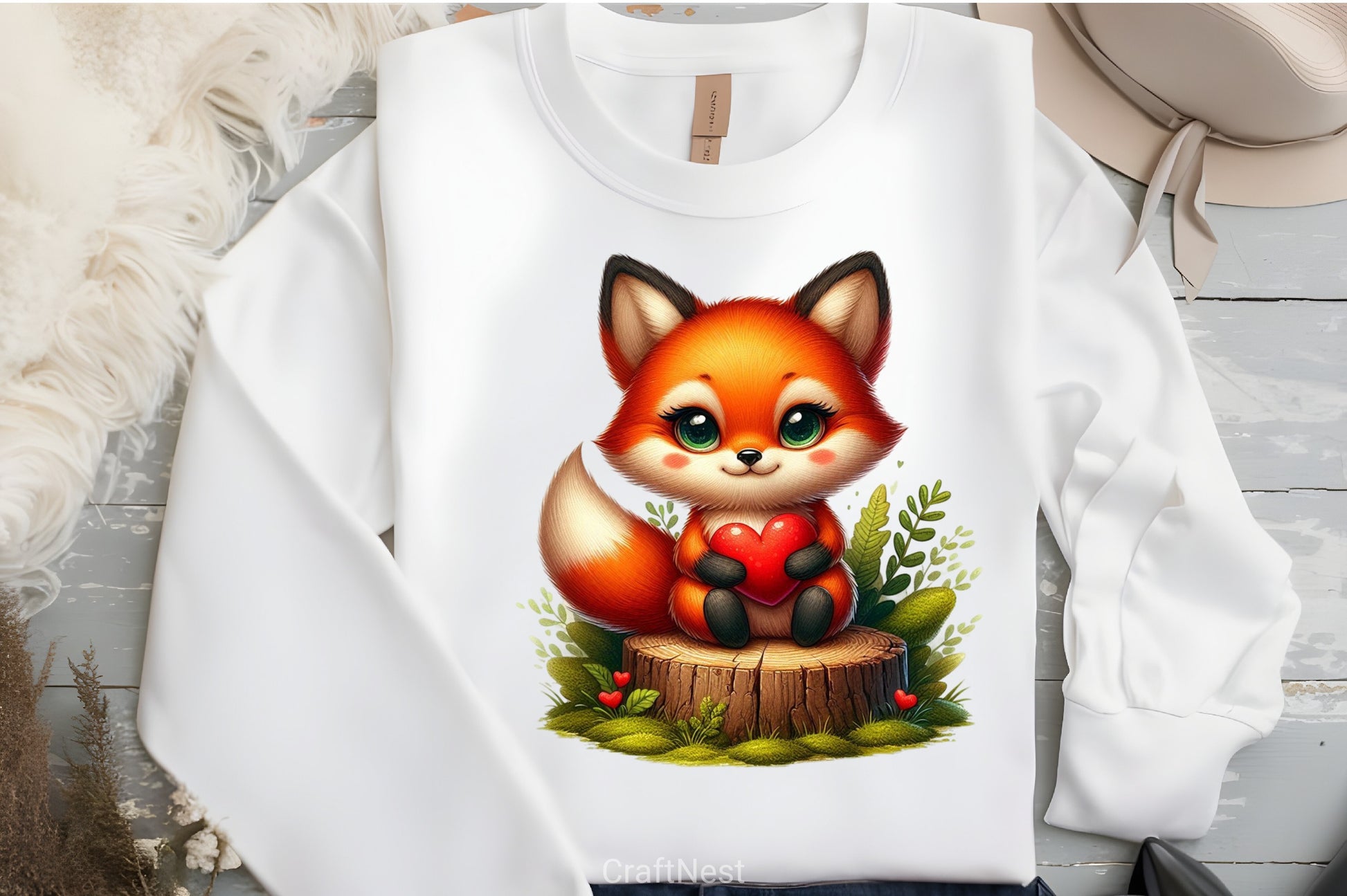 Valentine Foxes Clipart Bundle - CraftNest - Digital Crafting and Art