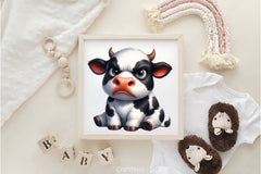 Funny Grumpy Cow Clipart Bundle - CraftNest - Digital Crafting and Art