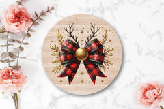 Christmas Reindeer Bow Clipart Bundle - CraftNest - Digital Crafting and Art