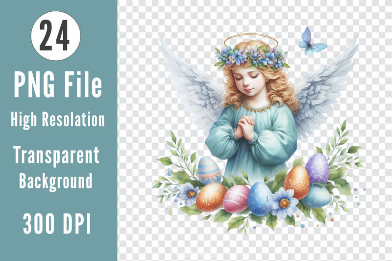 Easter Angel Clipart Bundle - CraftNest - Digital Crafting and Art