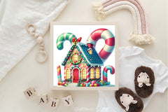 Candy Cane House Clipart Bundle - CraftNest - Digital Crafting and Art
