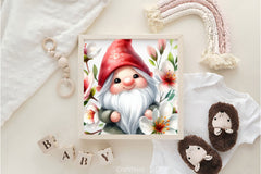 Cherry Blossom Gnome Clipart Bundle - CraftNest - Digital Crafting and Art