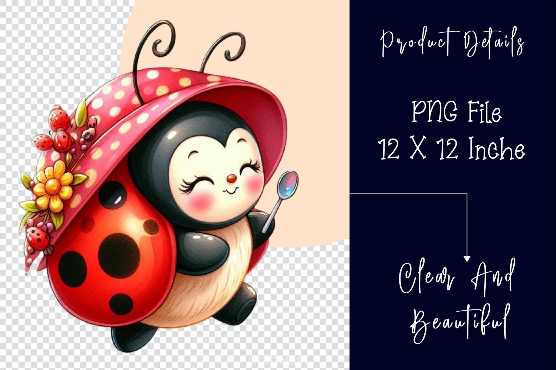 Funny Ladybug Clipart Bundle 6 - CraftNest - Digital Crafting and Art