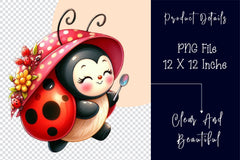 Funny Ladybug Clipart Bundle 6 - CraftNest - Digital Crafting and Art