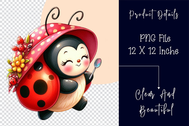 Funny Ladybug Clipart Bundle 6 - CraftNest - Digital Crafting and Art