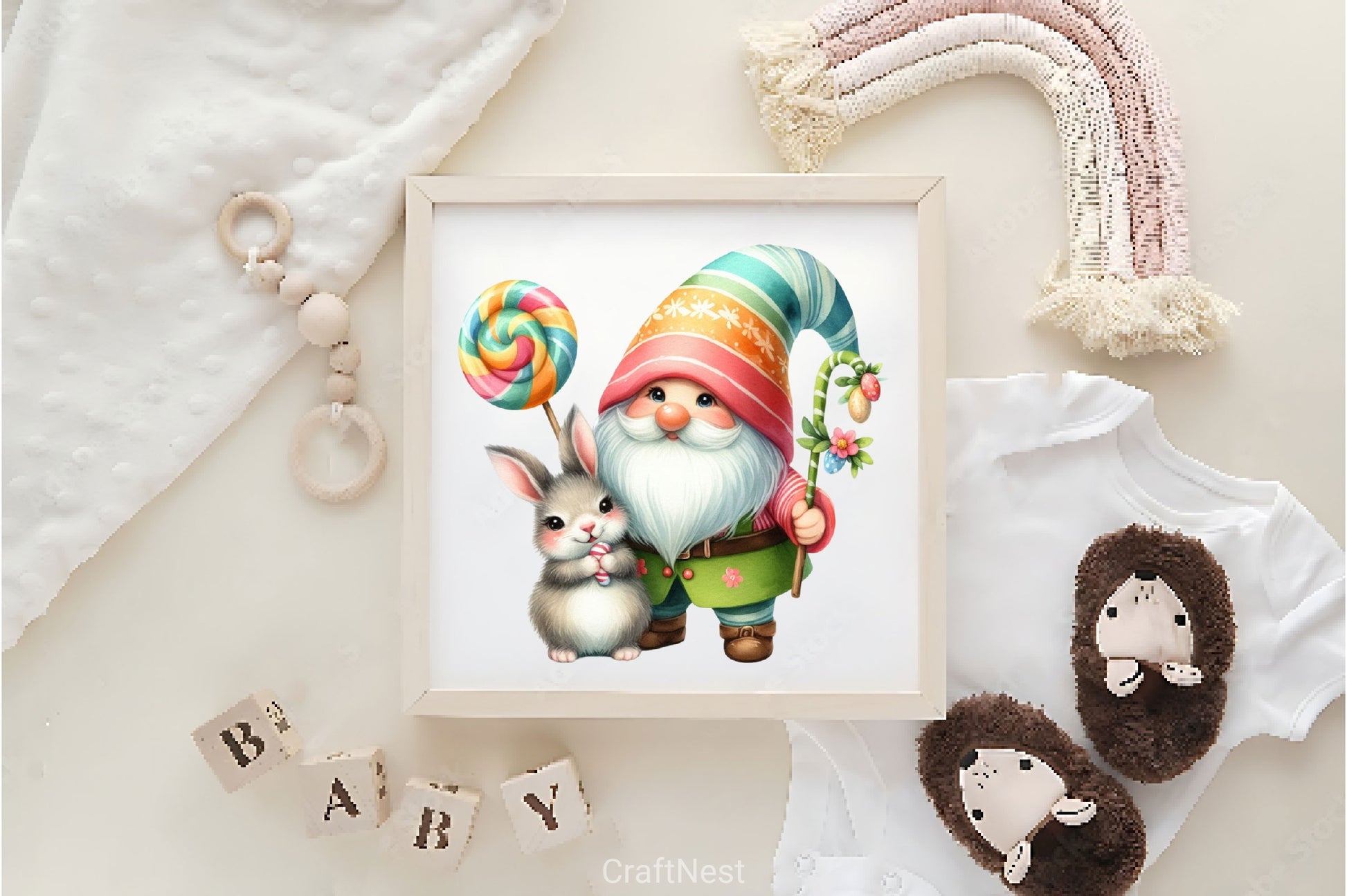 Easter Gnome Clipart Bundle 11 - CraftNest - Digital Crafting and Art