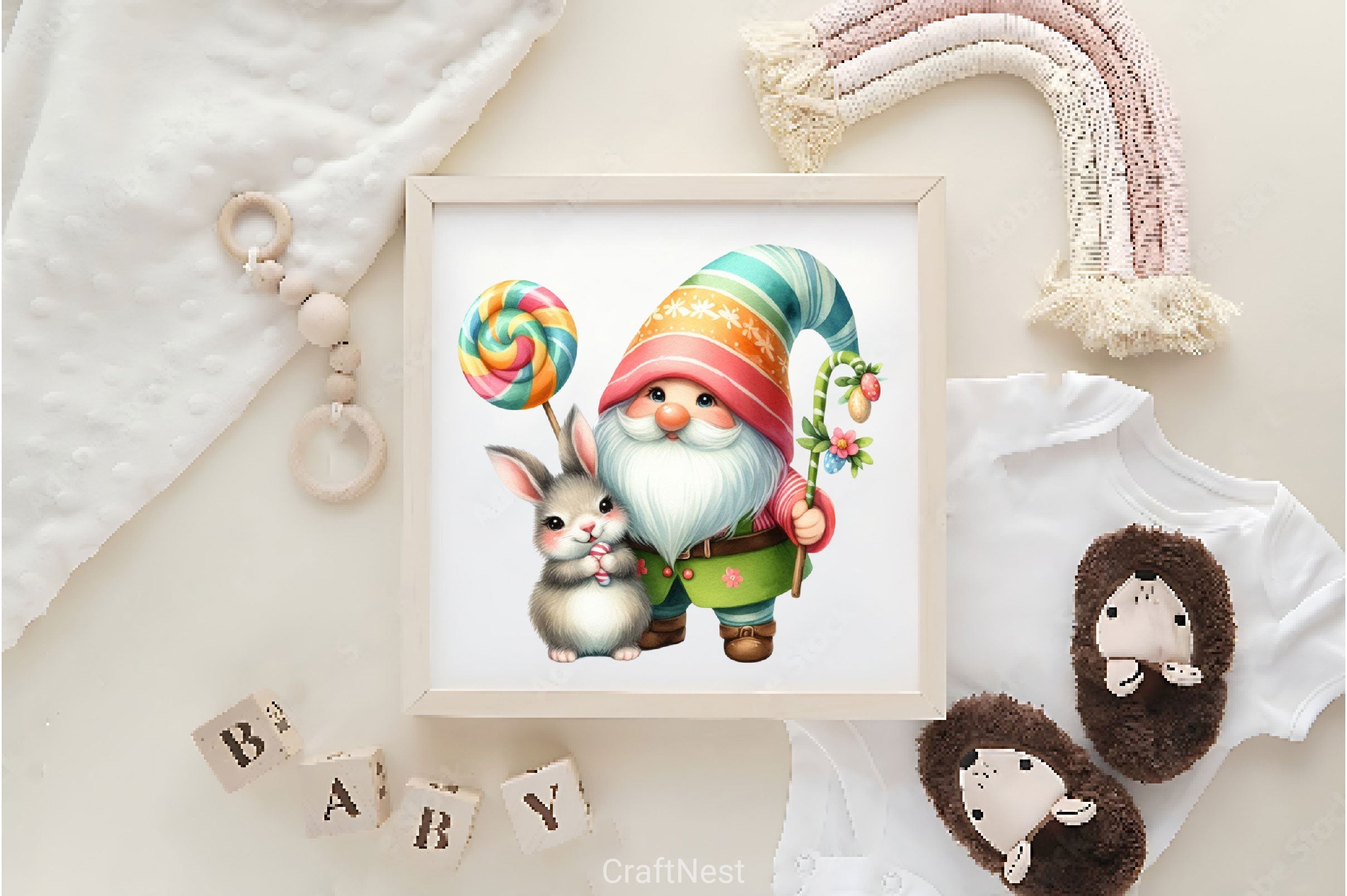 Easter Gnome Clipart Bundle 11 - CraftNest - Digital Crafting and Art