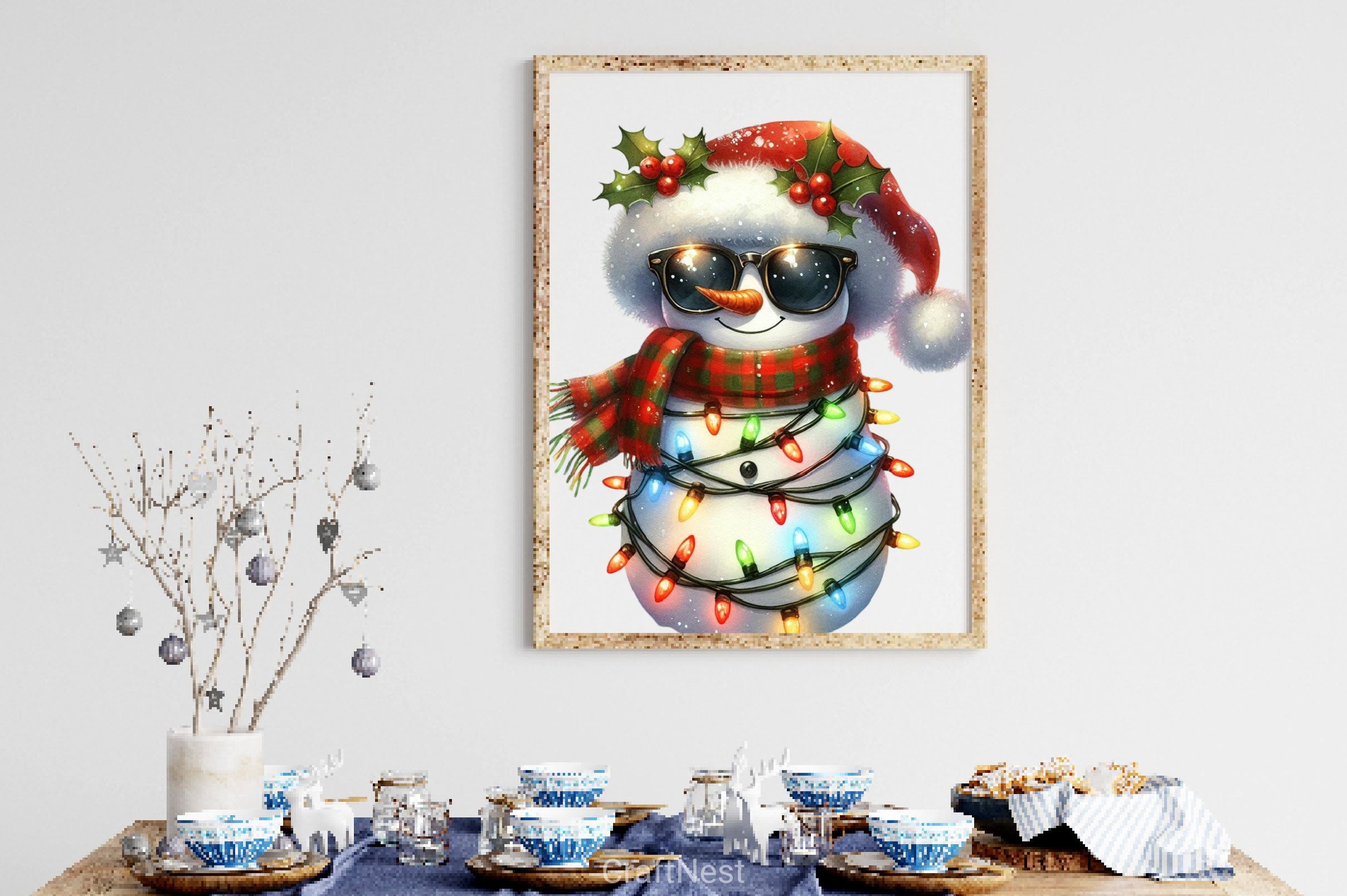 Christmas Snowman Clipart Bundle 3 - CraftNest - Digital Crafting and Art