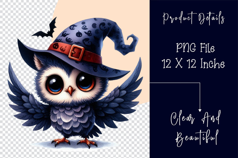Cute Owl Halloween Scary Owl Clipart Bundle - CraftNest - Digital Crafting and Art