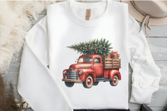 Christmas Red Truck Clipart Bundle - CraftNest - Digital Crafting and Art