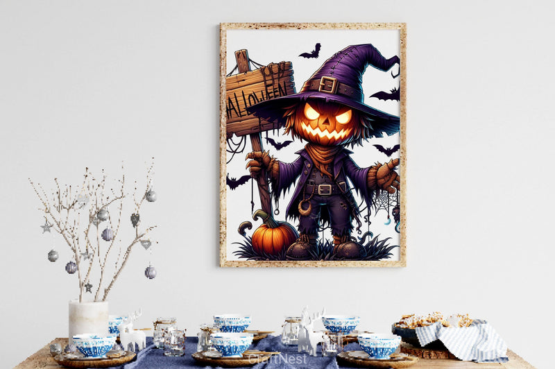 Halloween Scarecrow Clipart Bundle 3 - CraftNest - Digital Crafting and Art