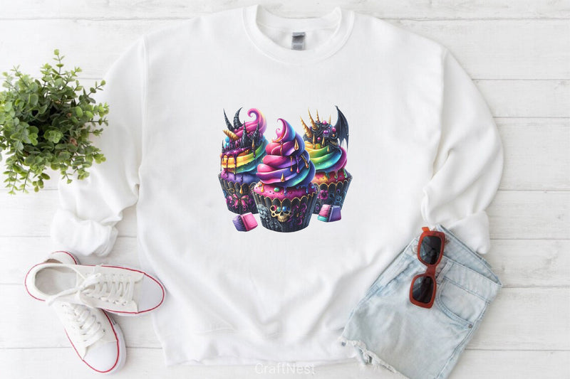 Gothic Cupcakes Clipart Bundle - CraftNest - Digital Crafting and Art