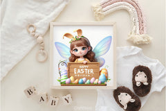 Cute Happy Easter Fairy Clipart Bundle - CraftNest - Digital Crafting and Art