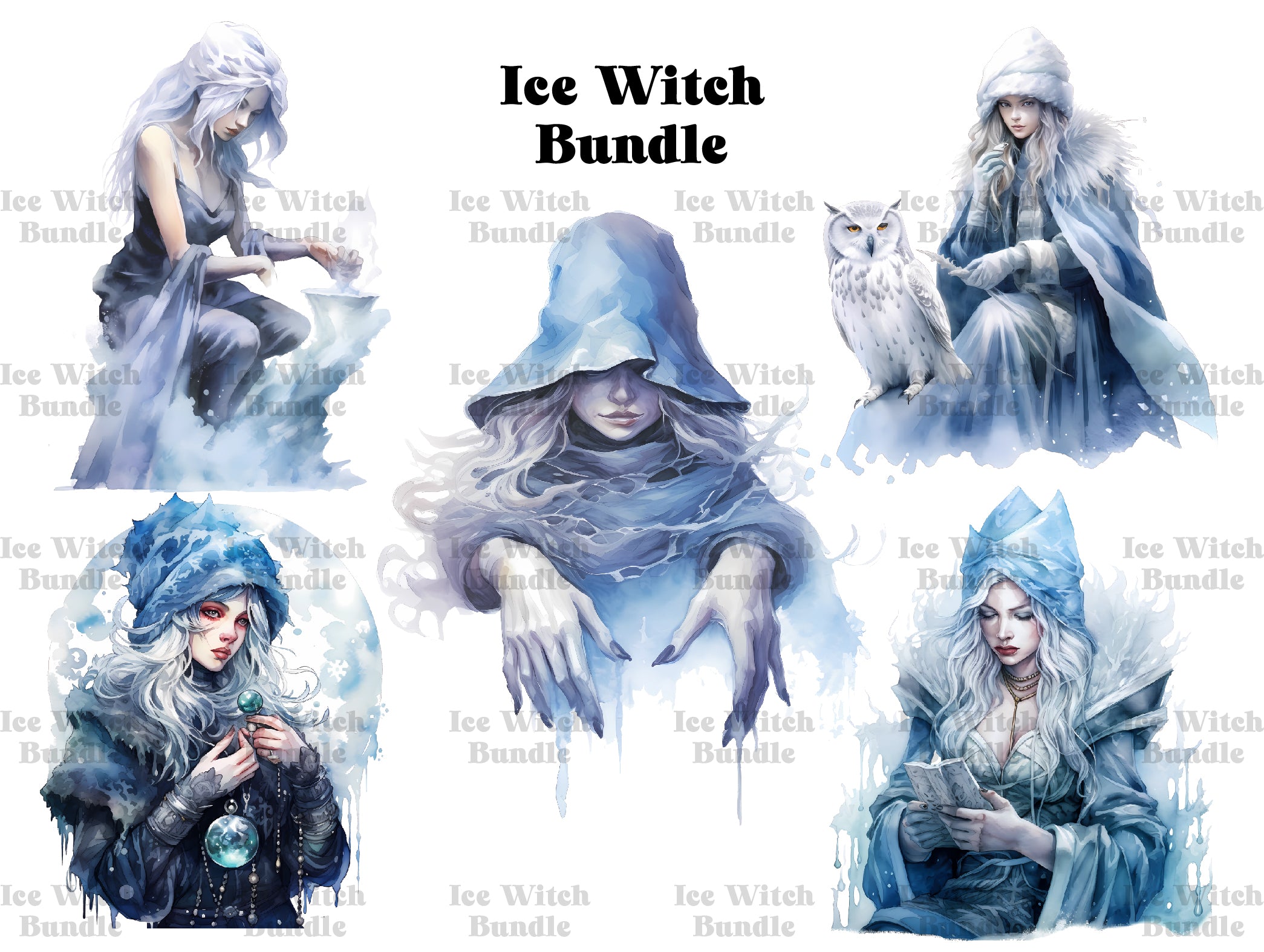 Ice Witches Clipart - CraftNest