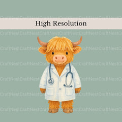 Highland Cows 2 Clipart Bundle - CraftNest - Digital Crafting and Art