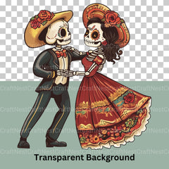 Dia De Muertos Day Of The Dead Clipart Bundle - CraftNest - Digital Crafting and Art