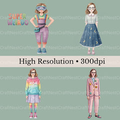 Super Weirdo Clipart Bundle - CraftNest - Digital Crafting and Art