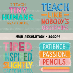 Teacher Quotes Clipart Bundle - CraftNest - Digital Crafting and Art