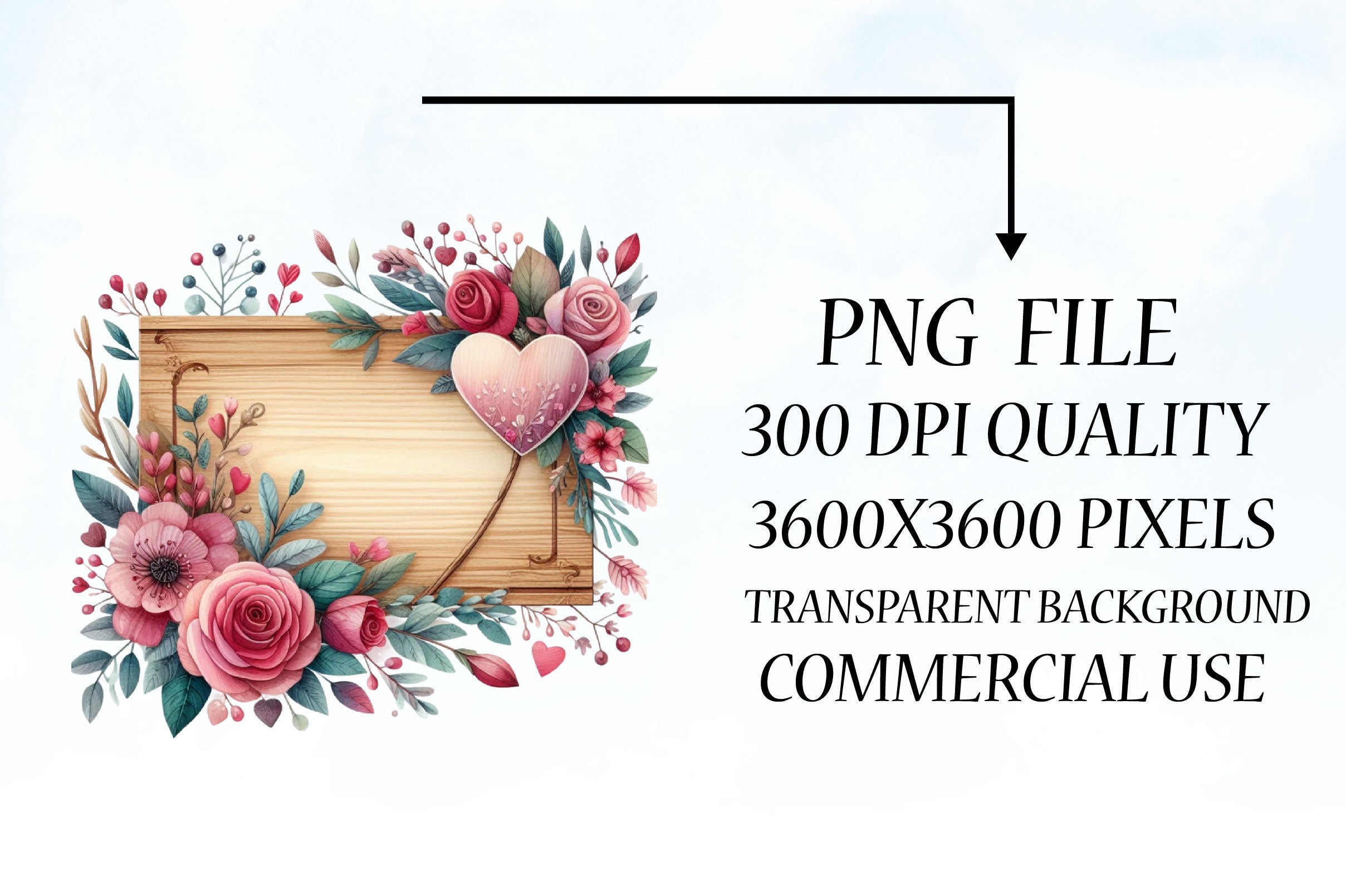 Valentine's Day Wooden Signs Clipart Bundle - CraftNest - Digital Crafting and Art