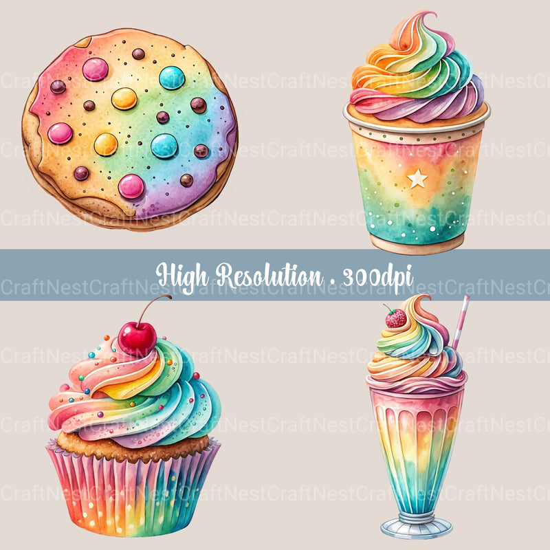 Sweet Treats Clipart Bundle - CraftNest - Digital Crafting and Art