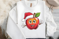 Christmas Apple Santa Hat Clipart Bundle - CraftNest - Digital Crafting and Art