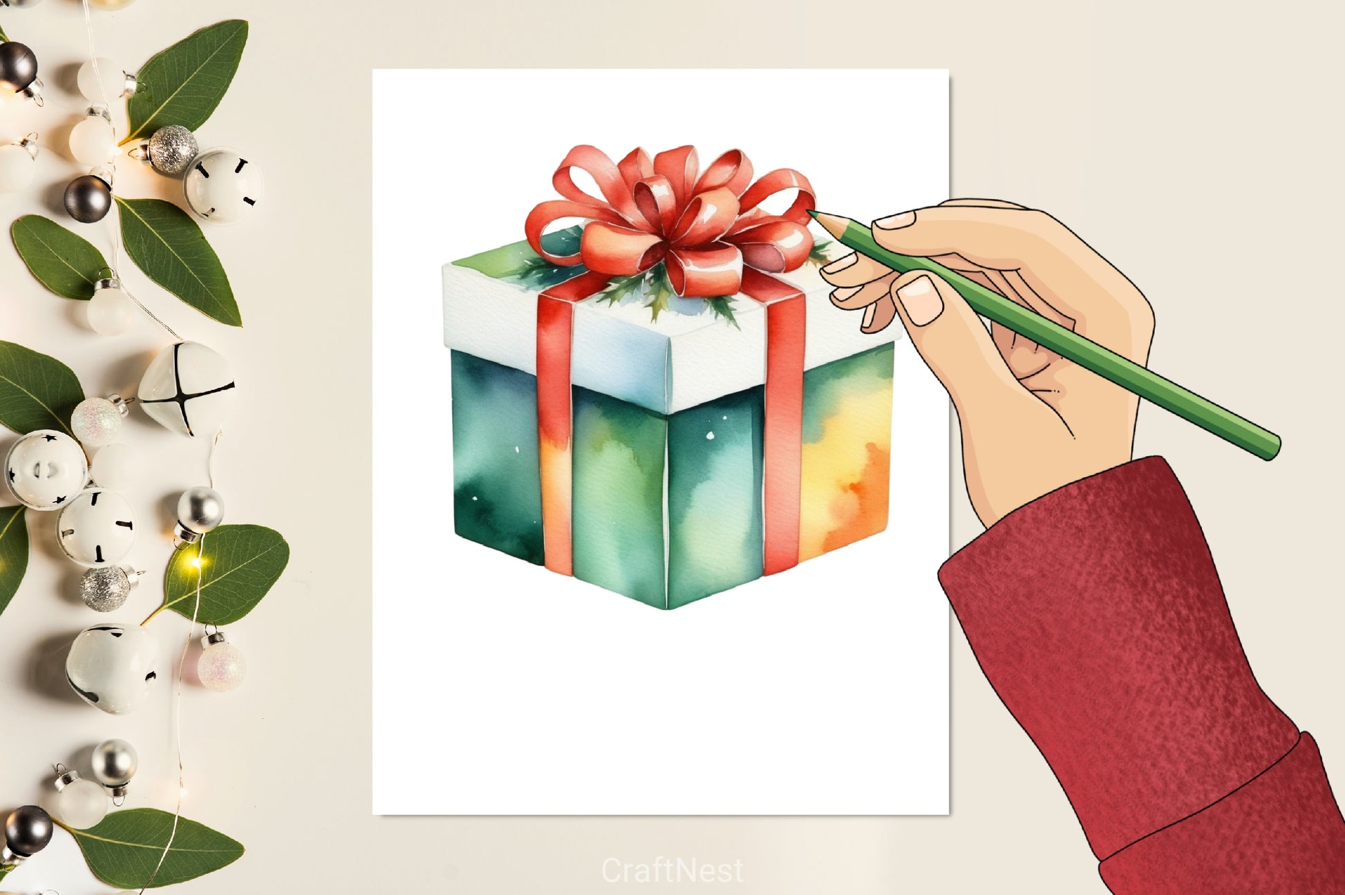 Christmas Gift Boxes Clipart Bundle - CraftNest - Digital Crafting and Art