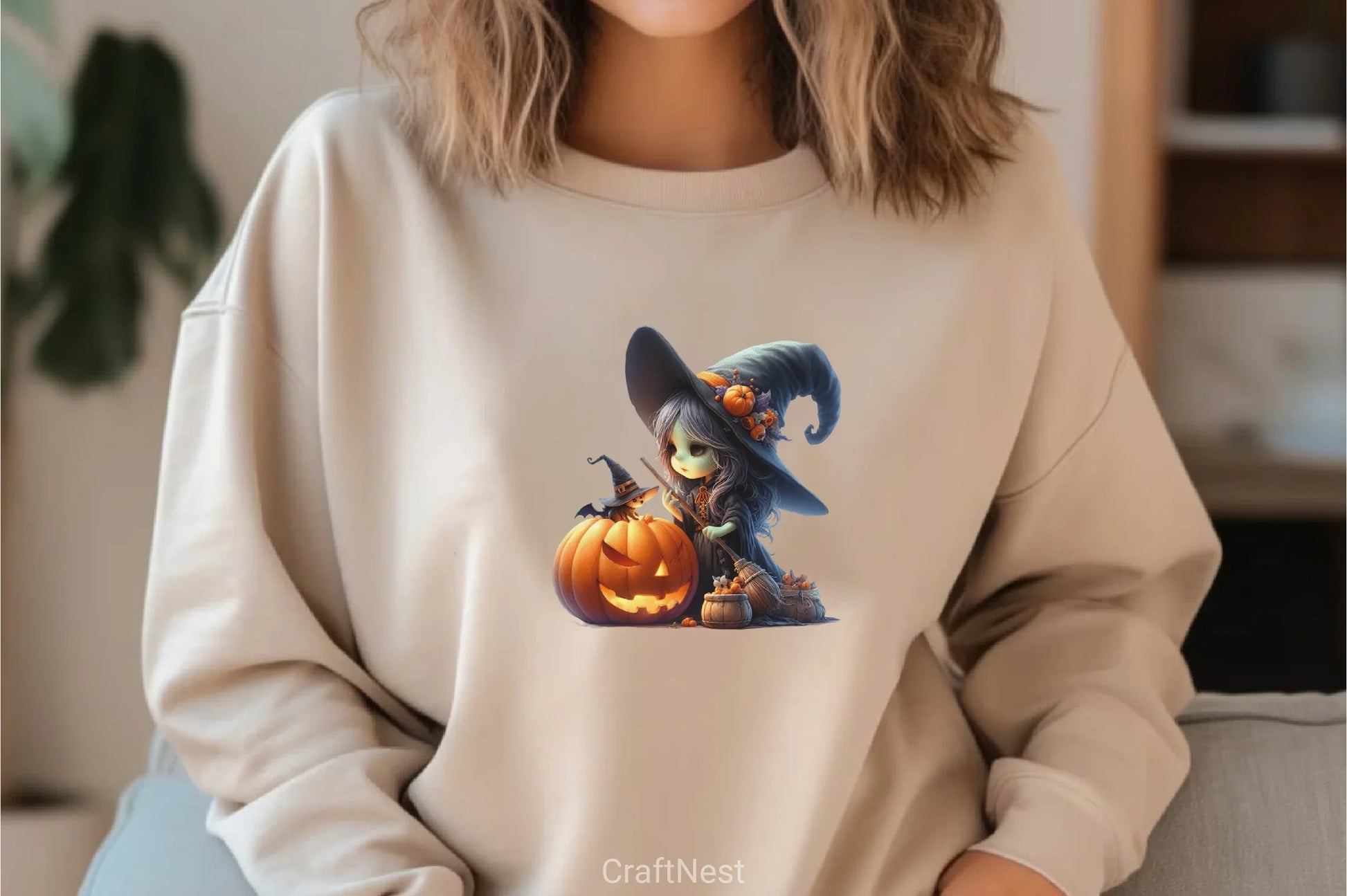 Halloween Witch Pumpkin Clipart Bundle - CraftNest - Digital Crafting and Art