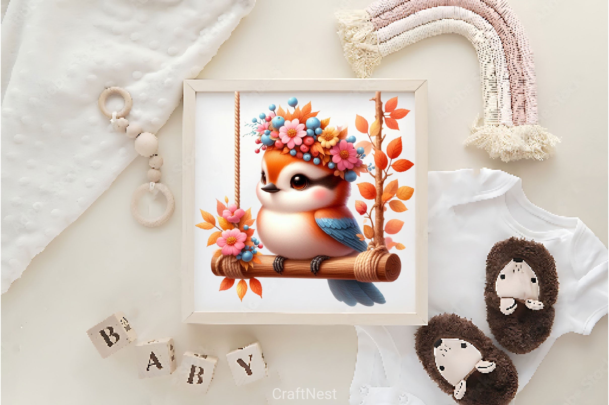 Cute Autumn Jay Bird Clipart Bundle - CraftNest - Digital Crafting and Art