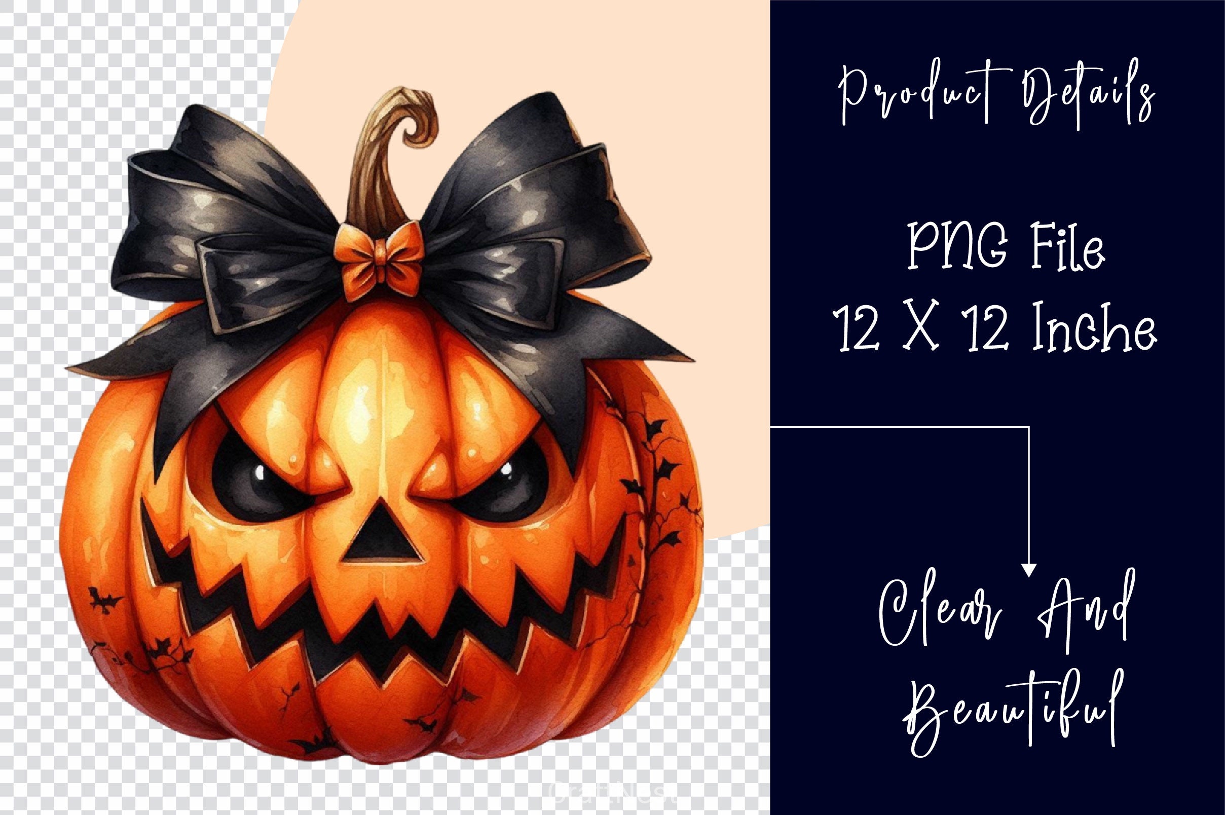 Nasty Pumpkin Halloween Pumpkin Clipart Bundle - CraftNest - Digital Crafting and Art
