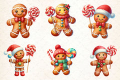 Christmas Gingerbread Man Clipart Bundle 3 - CraftNest - Digital Crafting and Art