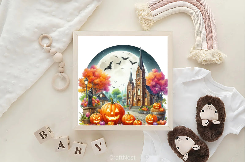 Halloween House Clipart Bundle 6 - CraftNest - Digital Crafting and Art