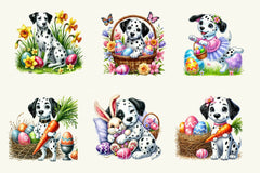 Easter Dalmatian Dog Clipart Bundle - CraftNest - Digital Crafting and Art