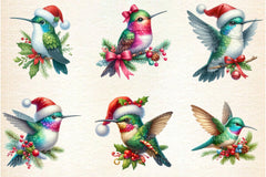 Christmas Hummingbird Clipart Bundle - CraftNest - Digital Crafting and Art