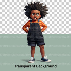 Quirky Kids African American Clipart Bundle - CraftNest - Digital Crafting and Art