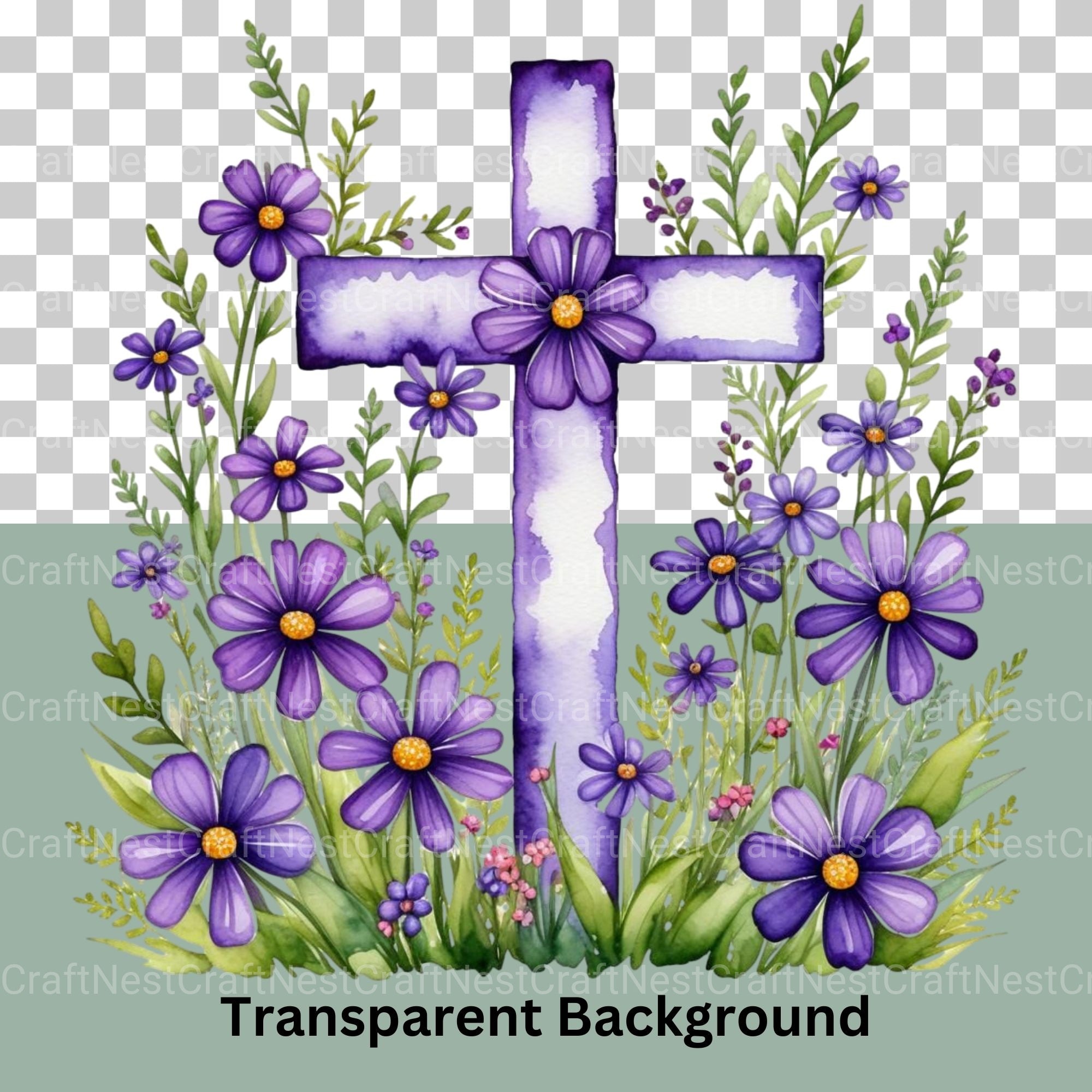 Cross Floral Clipart Bundle 2 - CraftNest - Digital Crafting and Art