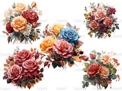 Late Roses Of Autumn Clipart - CraftNest