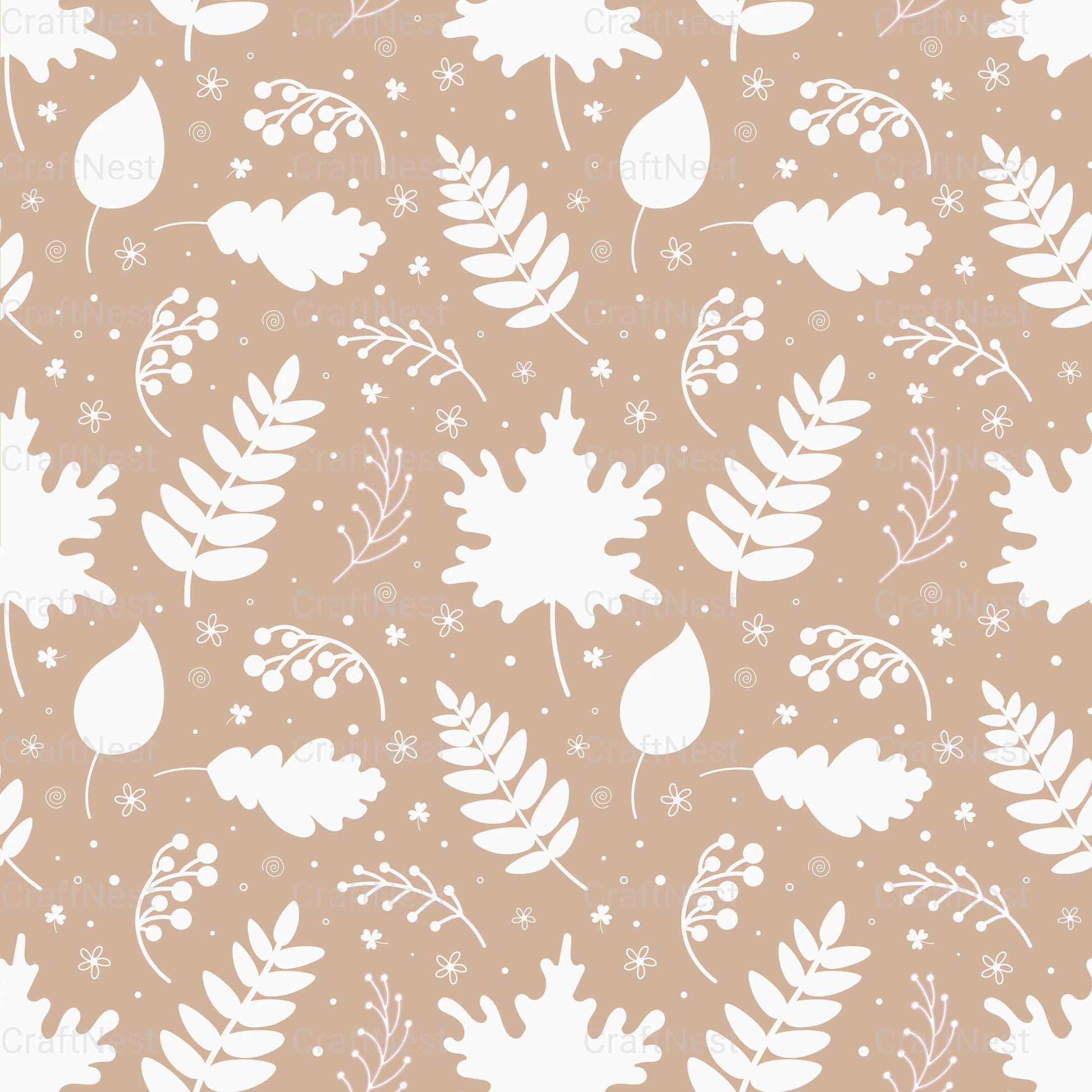 Fall Seamless Digital Paper - CraftNest - Digital Crafting and Art