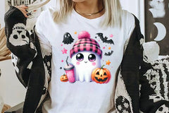 Cute Ghost Cute Halloween Clipart Bundle 10 - CraftNest - Digital Crafting and Art