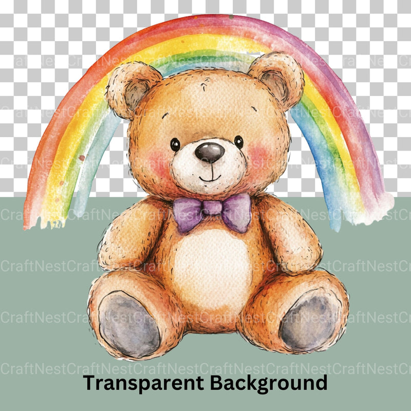 Teddy Bear Clipart Bundle - CraftNest - Digital Crafting and Art