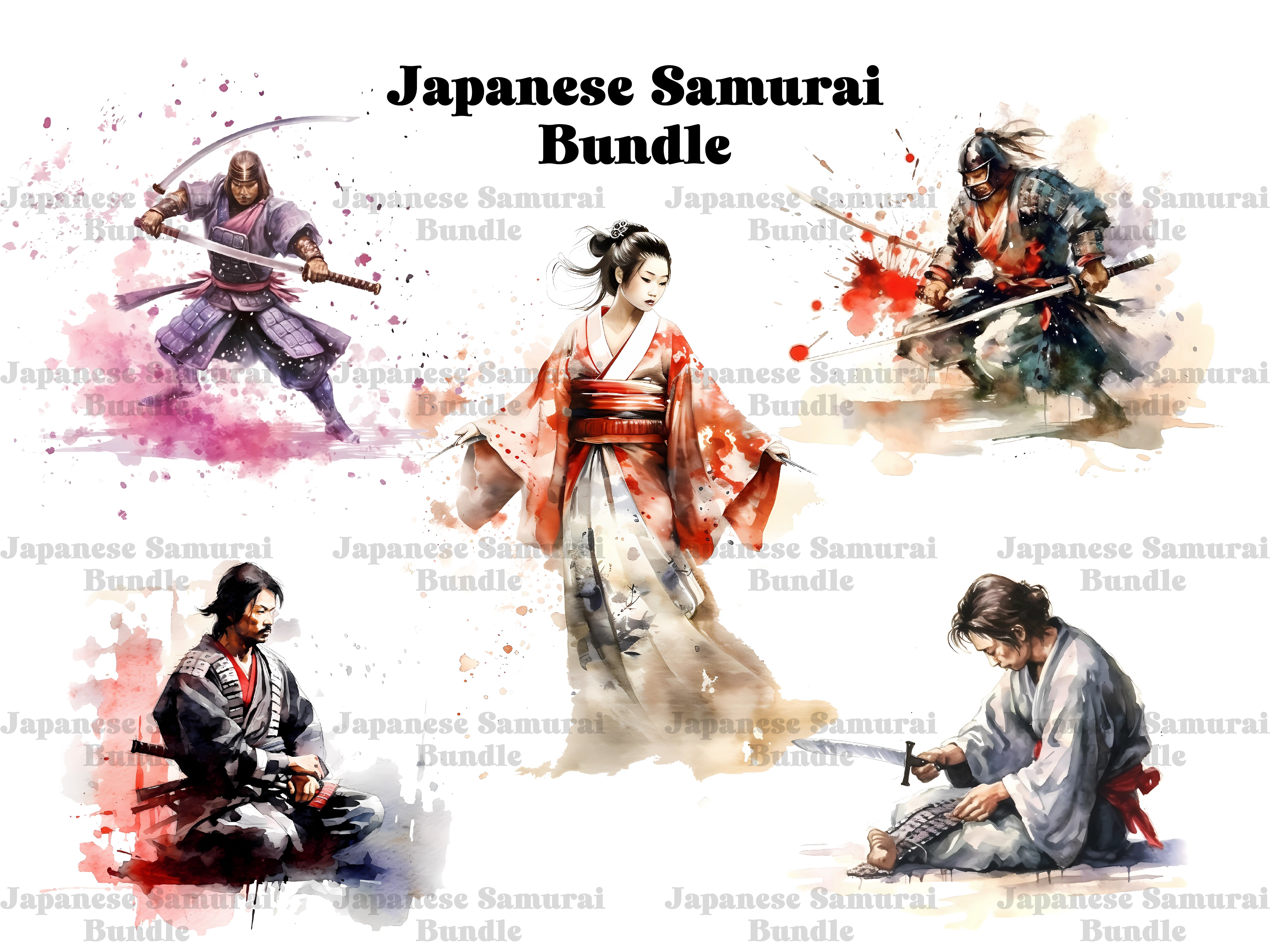 Japanese Samurai Clipart - CraftNest