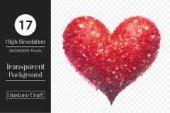 Glitter Heart Valentines Day Clipart Bundle - CraftNest - Digital Crafting and Art