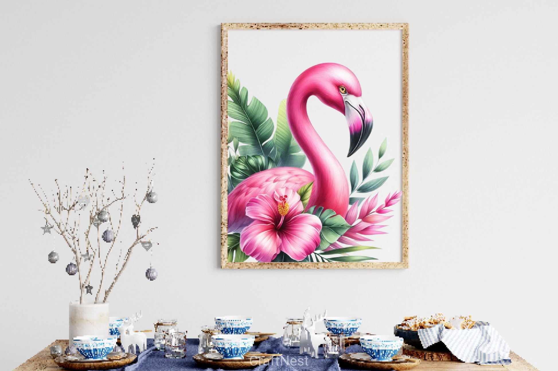 Flamingo Tropical Clipart Bundle - CraftNest - Digital Crafting and Art