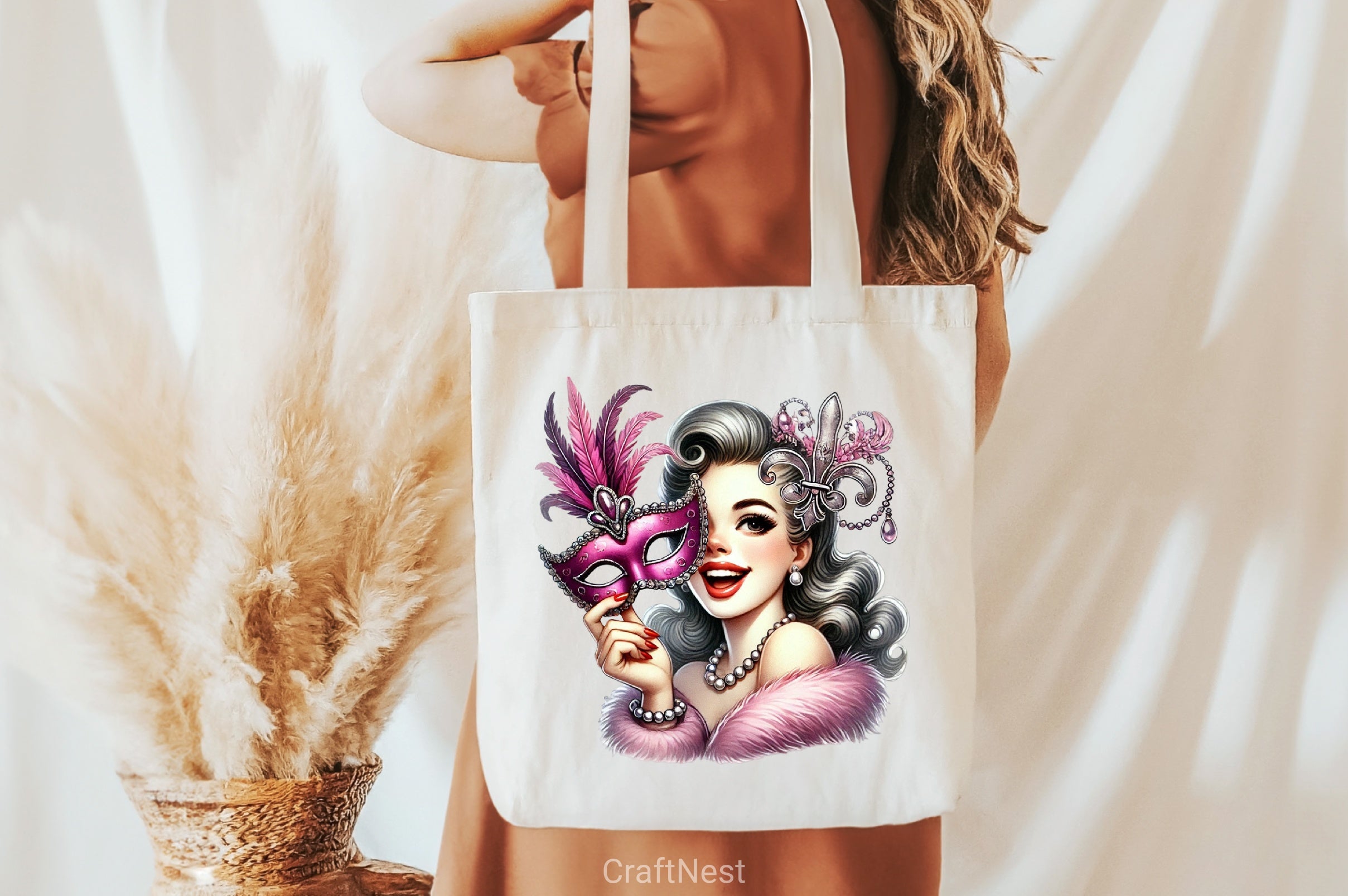 Mardi Gras Girl Clipart Bundle - CraftNest - Digital Crafting and Art