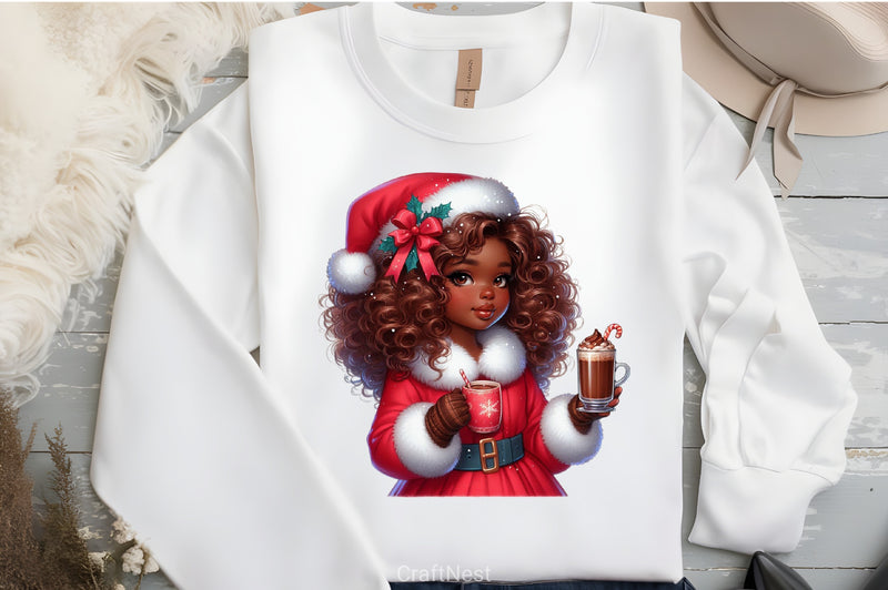 Christmas Black Girl Clipart Bundle 2 - CraftNest - Digital Crafting and Art