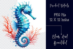 Sea Seahorse Clipart Bundle 2 - CraftNest - Digital Crafting and Art