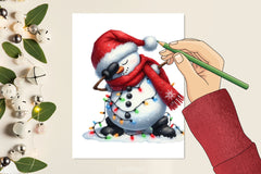 Snowman Dabbing Christmas Clipart Bundle - CraftNest - Digital Crafting and Art